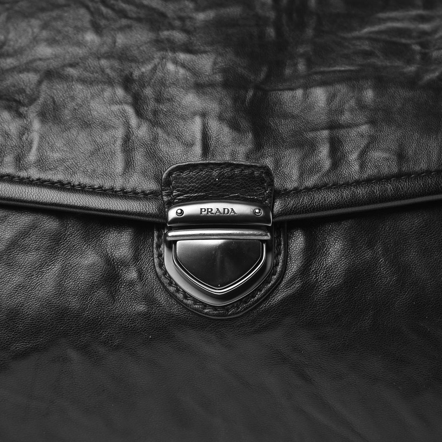 Nappa Antique Clutch Black