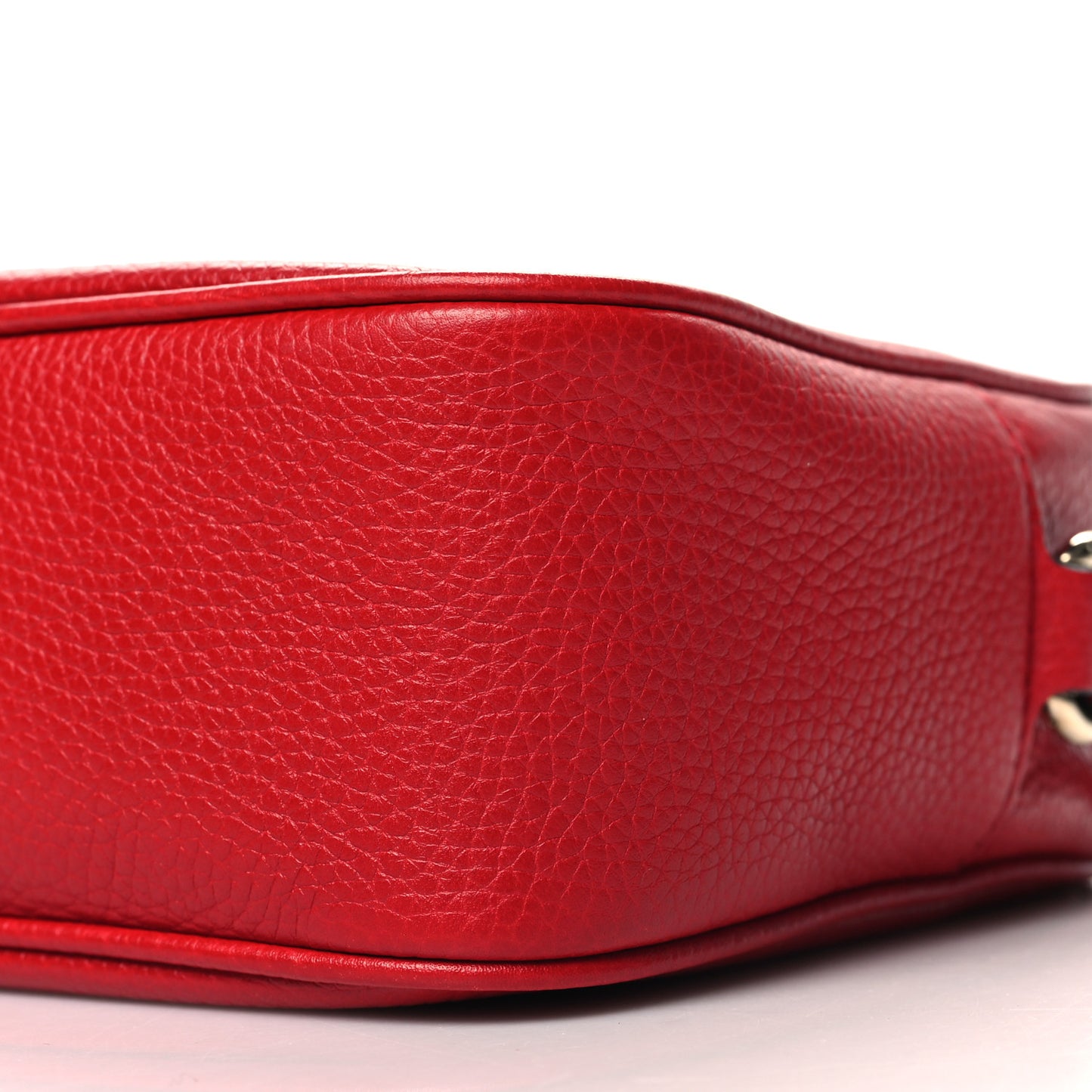 Pebbled Calfskin Small Soho Disco Bag Tabasco Red