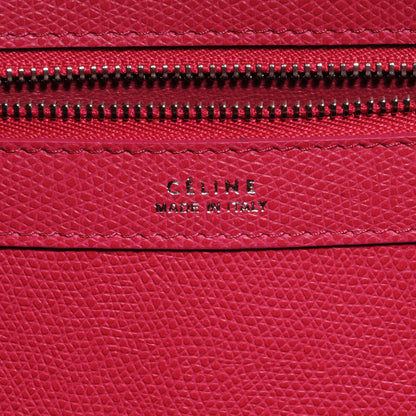 Celine Grained Calfskin Small Horizontal Cabas Phantom Fuchsia 6 of 8