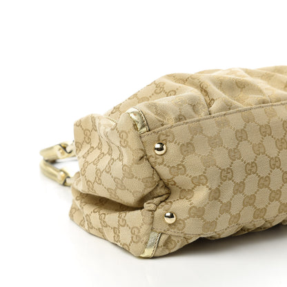Gucci Monogram Large D Gold Hobo Metallic Gold 6 of 11