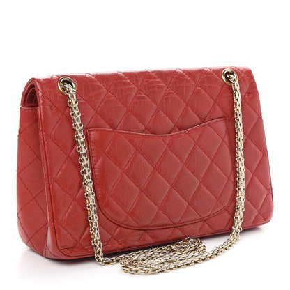 Chanel Aged Calfskin Quilted 2.55 Reissue 226 Flap Red 2 of 8