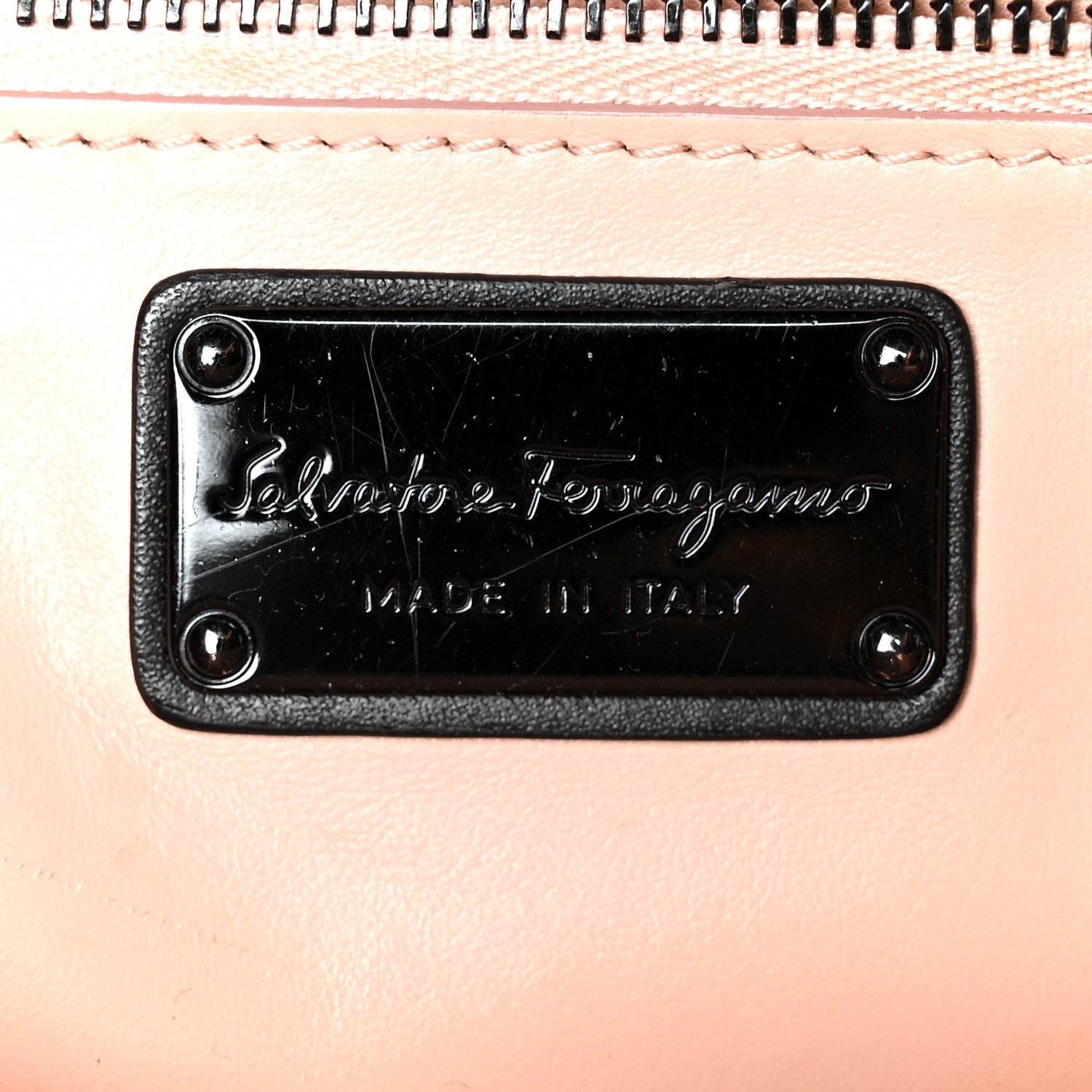 Salvatore Ferragamo Smooth Calfskin Vara Rainbow Crossbody Bag Bonbon 6 of 9