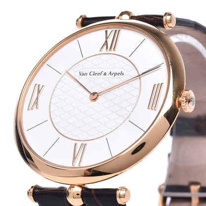 Van Cleef & Arpels 18K Rose Gold Alligator Diamond 42mm Pierre Arpels Automatic Watch 10 of 10