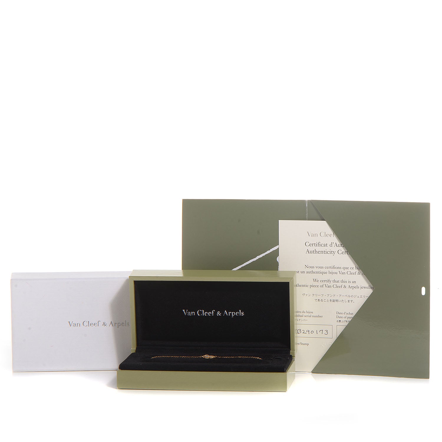 Van Cleef & Arpels 18K Yellow Gold Mother of Pearl Sweet Alhambra Butterfly Bracelet 8 of 8
