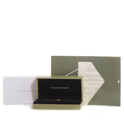 Van Cleef & Arpels 18K Yellow Gold Mother of Pearl Sweet Alhambra Butterfly Bracelet 8 of 8