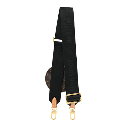 Louis Vuitton Monogram Multi Pochette Accessories Bandouliere Shoulder Strap Black 2 of 5