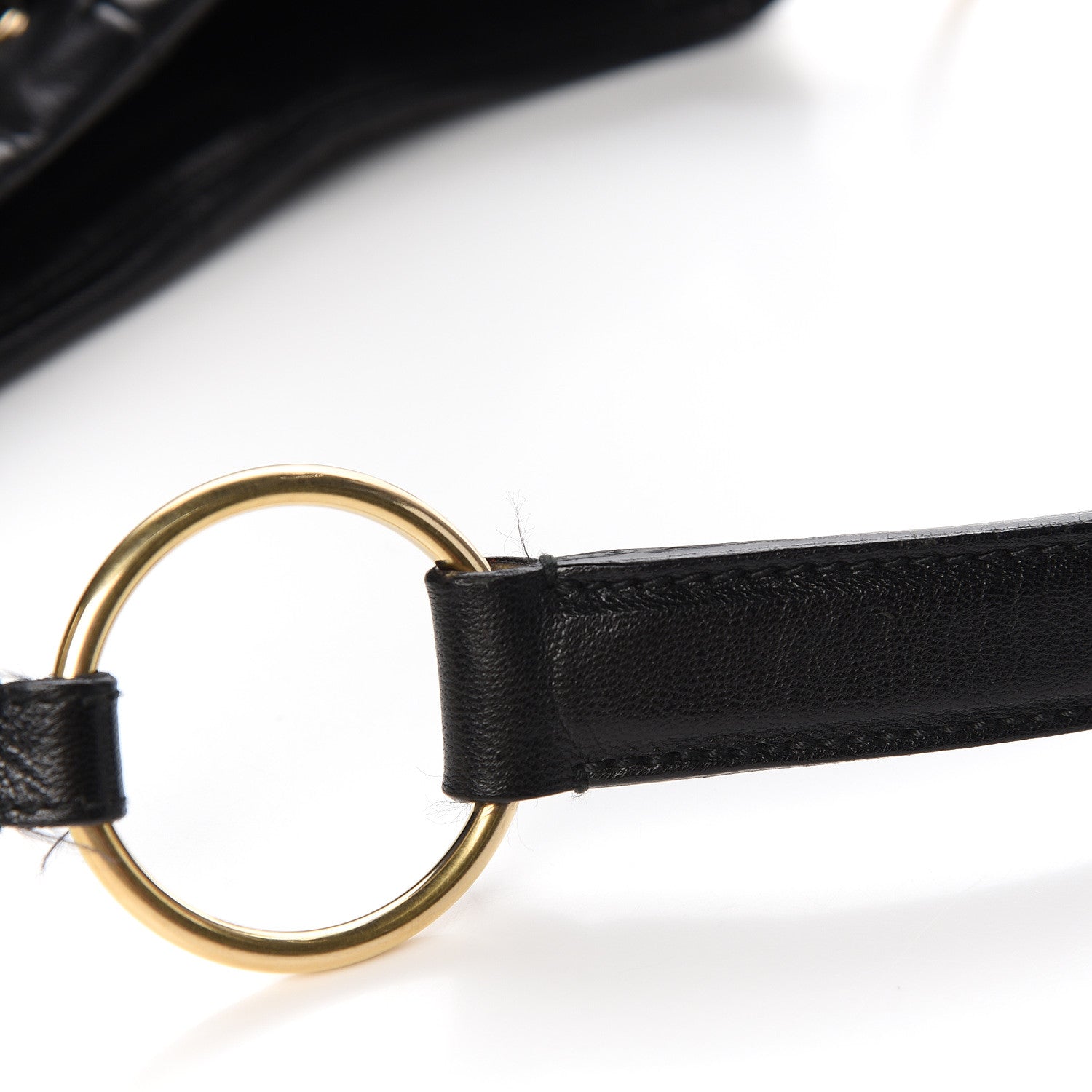 Saint Laurent Calfskin Saharienne Shoulder Bag Black 12 of 15