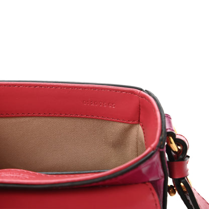 Chloe Calfskin Crocodile Embossed Mini C Double Carry Graphic Pink 9 of 10