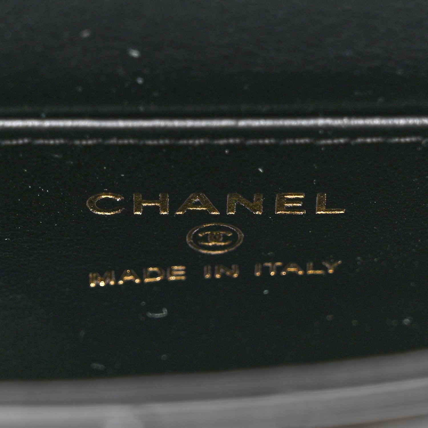 Chanel Patent Calfskin Quilted Chain Hoop Bag Black 6 of 10