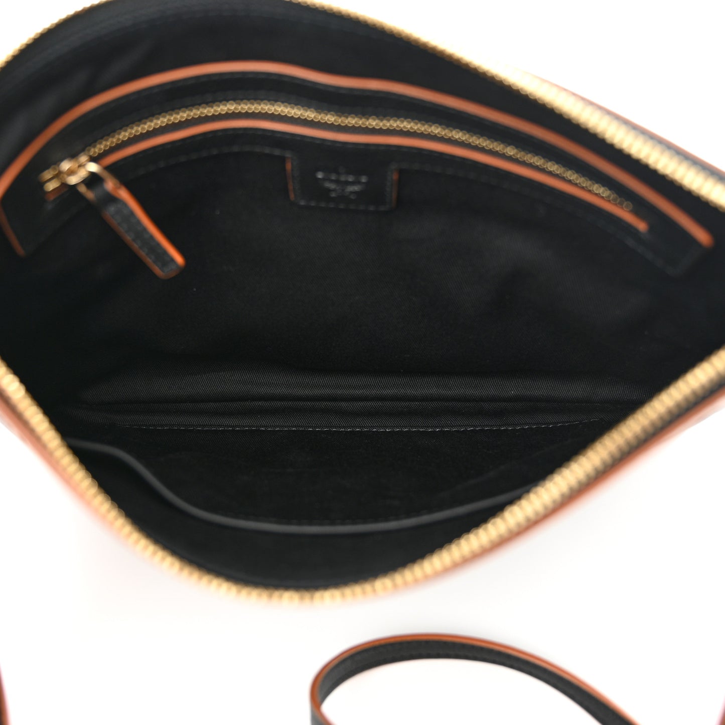 Calfskin Ottomar Monogram Medium Crossbody Pouch Black