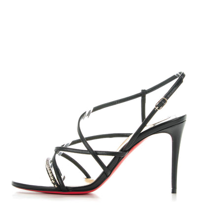 Christian Louboutin Kid Gwinispike 85 Sandals 37.5 Black 1 of 7