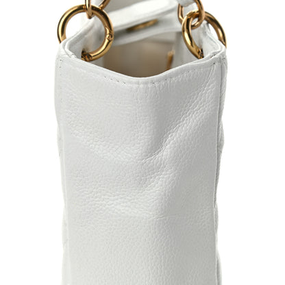 Chanel Caviar Petit Shopping Tote PST White 14 of 15