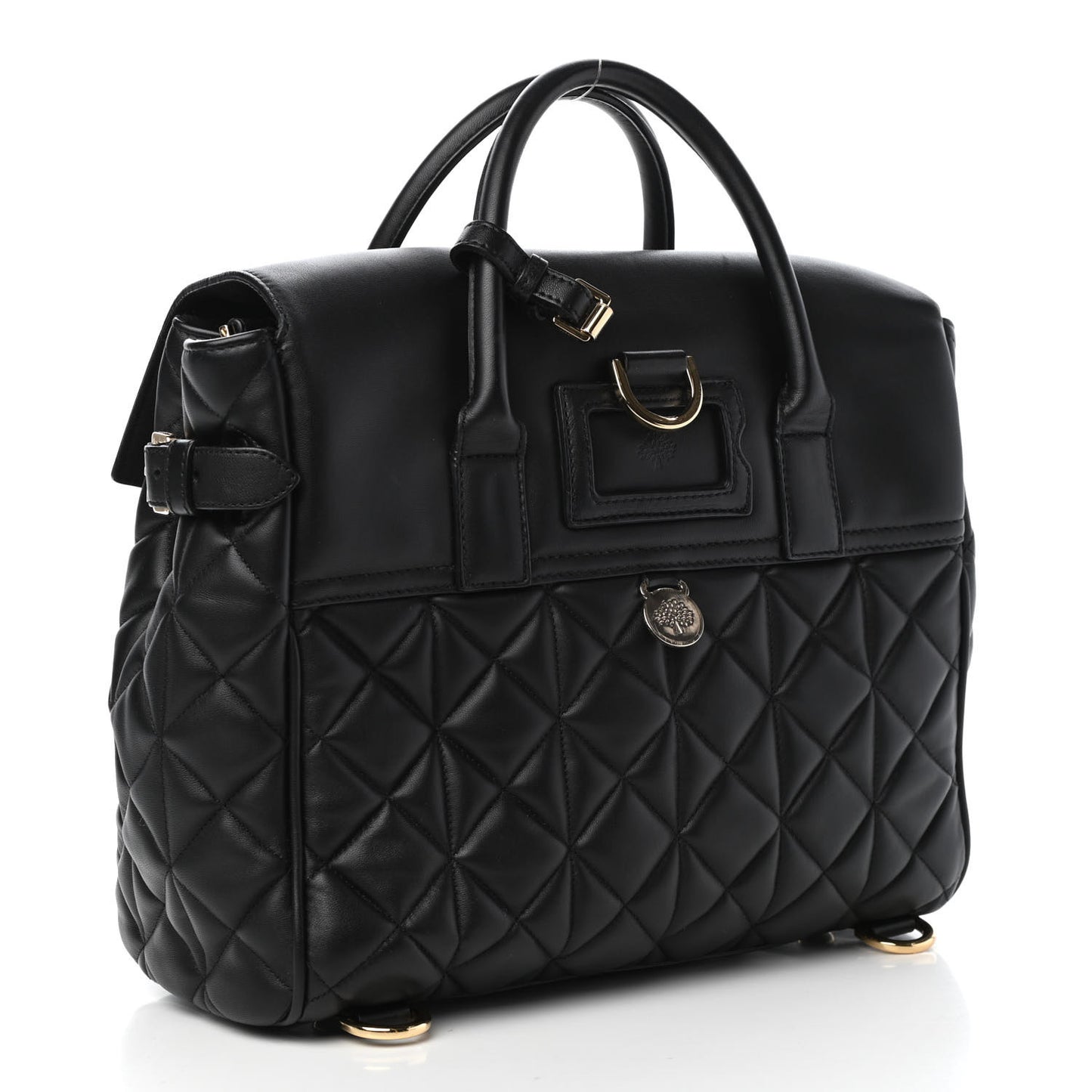 Nappa Quilted Medium Cara Delevingne Convertible Bag Black