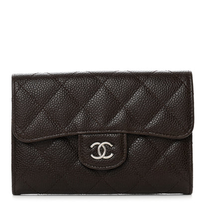 Chanel Caviar Quilted Small Flap Wallet Brown 1 of 9