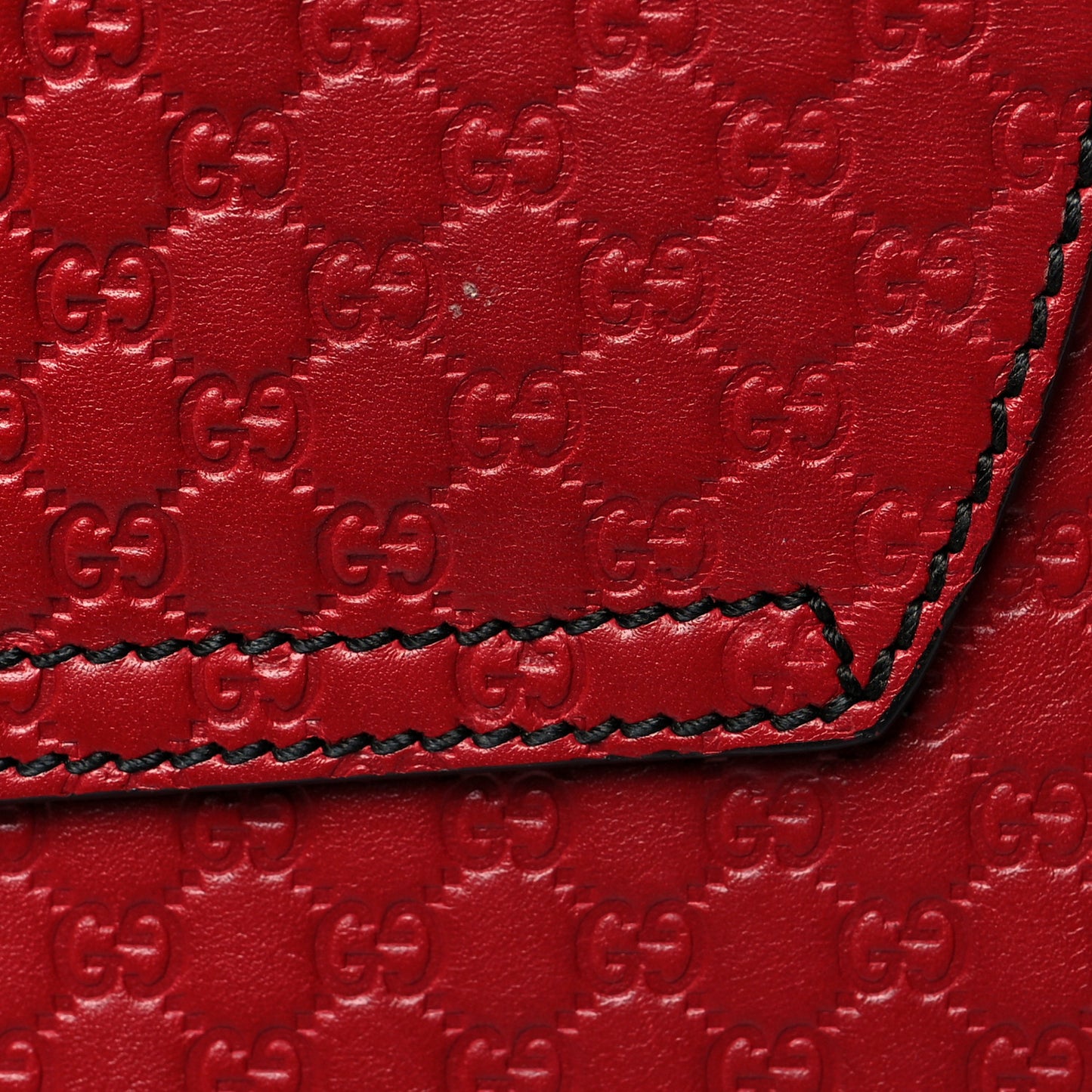Microguccissima Medium Emily Chain Shoulder Bag Red