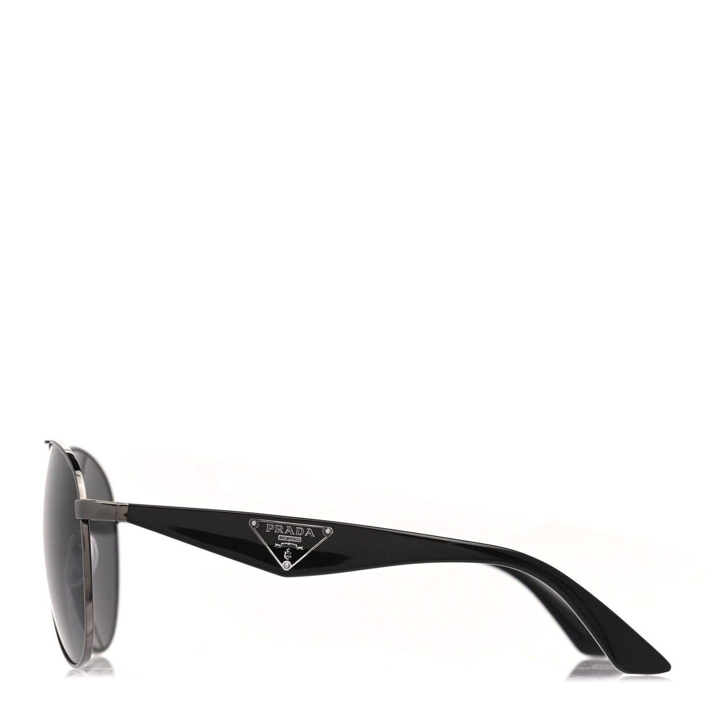Metal Gradient Aviator Sunglasses SPR53Q Black