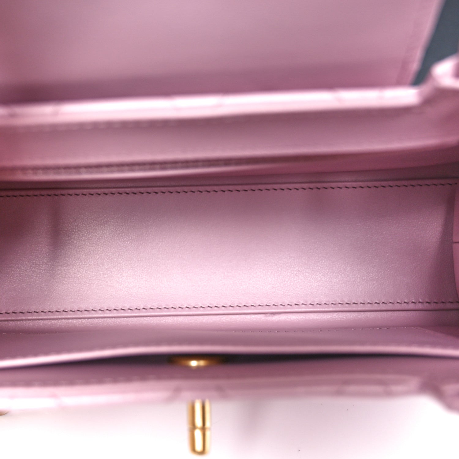 Chanel Shiny Aged Calfskin Quilted Nano Kelly Shopper Pink 6 of 10