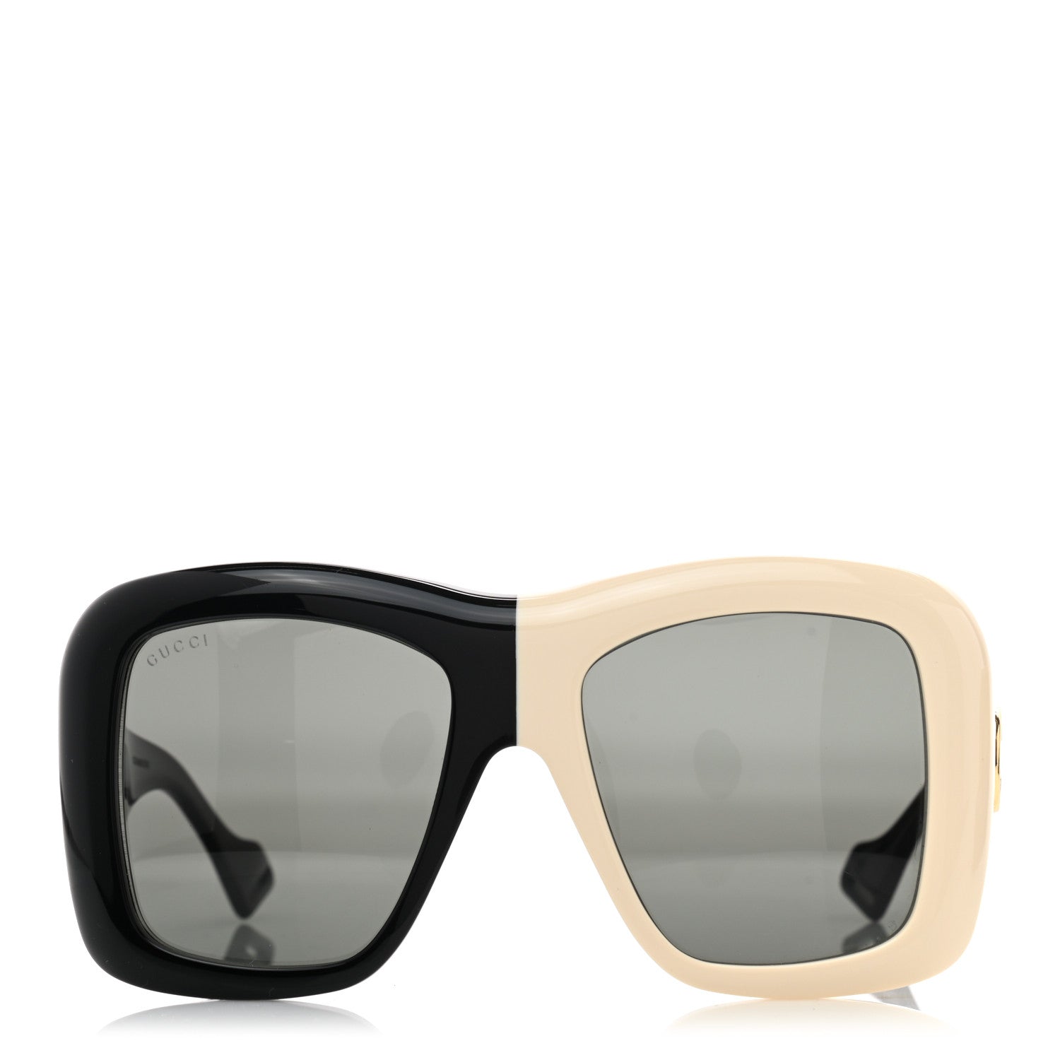 Gucci Acetate Square Frame Sunglasses GG0498S Black White 2 of 7
