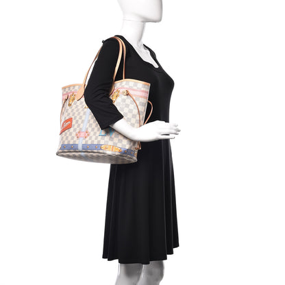 Louis Vuitton Damier Azur Summer Trunks Neo Neverfull MM 2 of 10