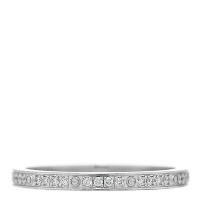 Cartier 18K White Gold Diamond Ceramic LOVE Ring Set 54 6.75 5 of 7