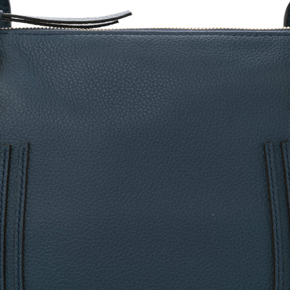 Chloe Calfskin Braided Medium Marcie Double Carry Navy 8 of 10