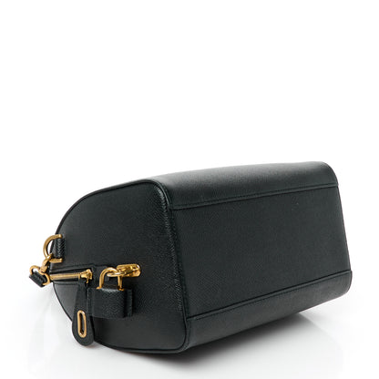 Balenciaga Grained Calfskin Medium Ville Bowling Bag Black 4 of 10