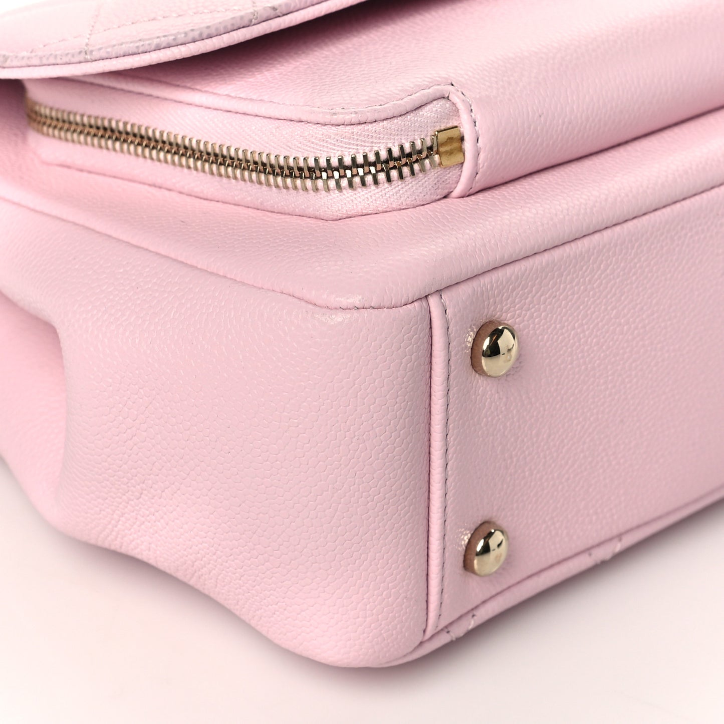 Caviar Quilted Medium Business Affinity Flap Light Pink