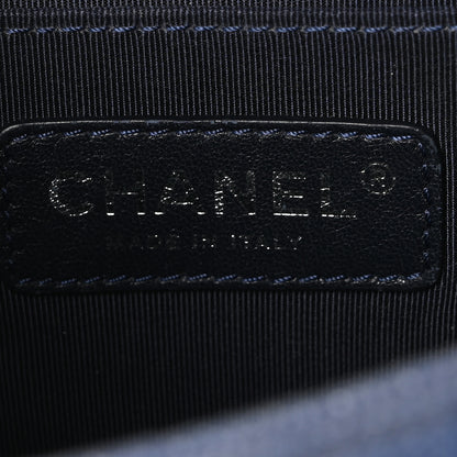 Chanel Denim Chevron Small Boy Flap Light Blue 6 of 10