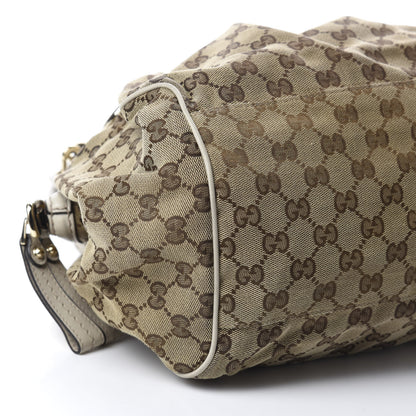 Gucci Monogram Medium Sukey Boston Off White 6 of 14