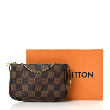 Louis Vuitton Damier Ebene Mini Pochette Accessories 6 of 13