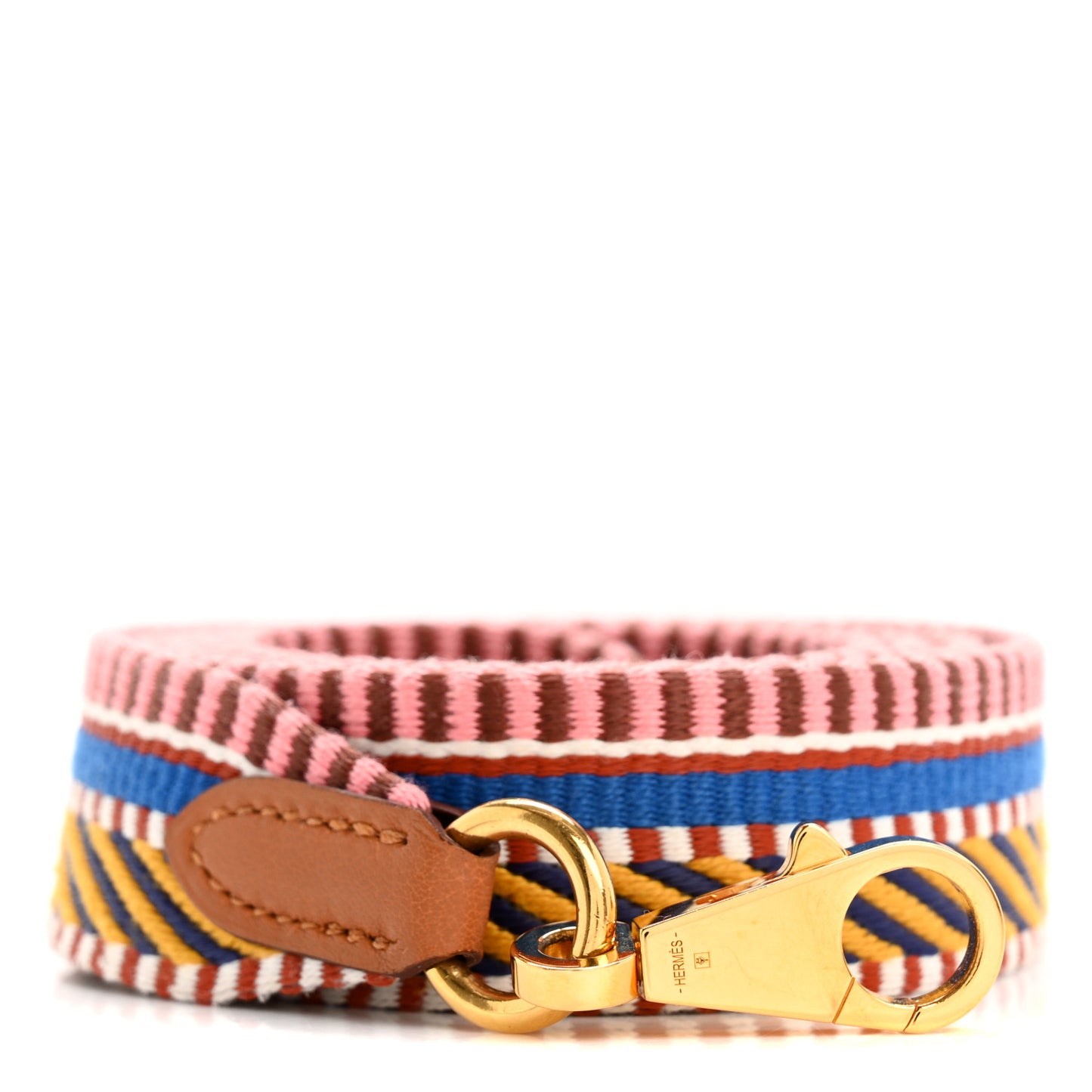 Toile Swift 25mm Sangle Cavale Shoulder Strap Amber Rose Ete Gold