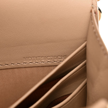 Burberry Haymarket Check Henley Wallet On Chain Mid Camel 6 of 14