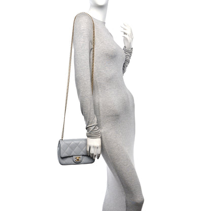 Chanel Caviar Quilted Mini Sweetheart Flap Grey 2 of 12