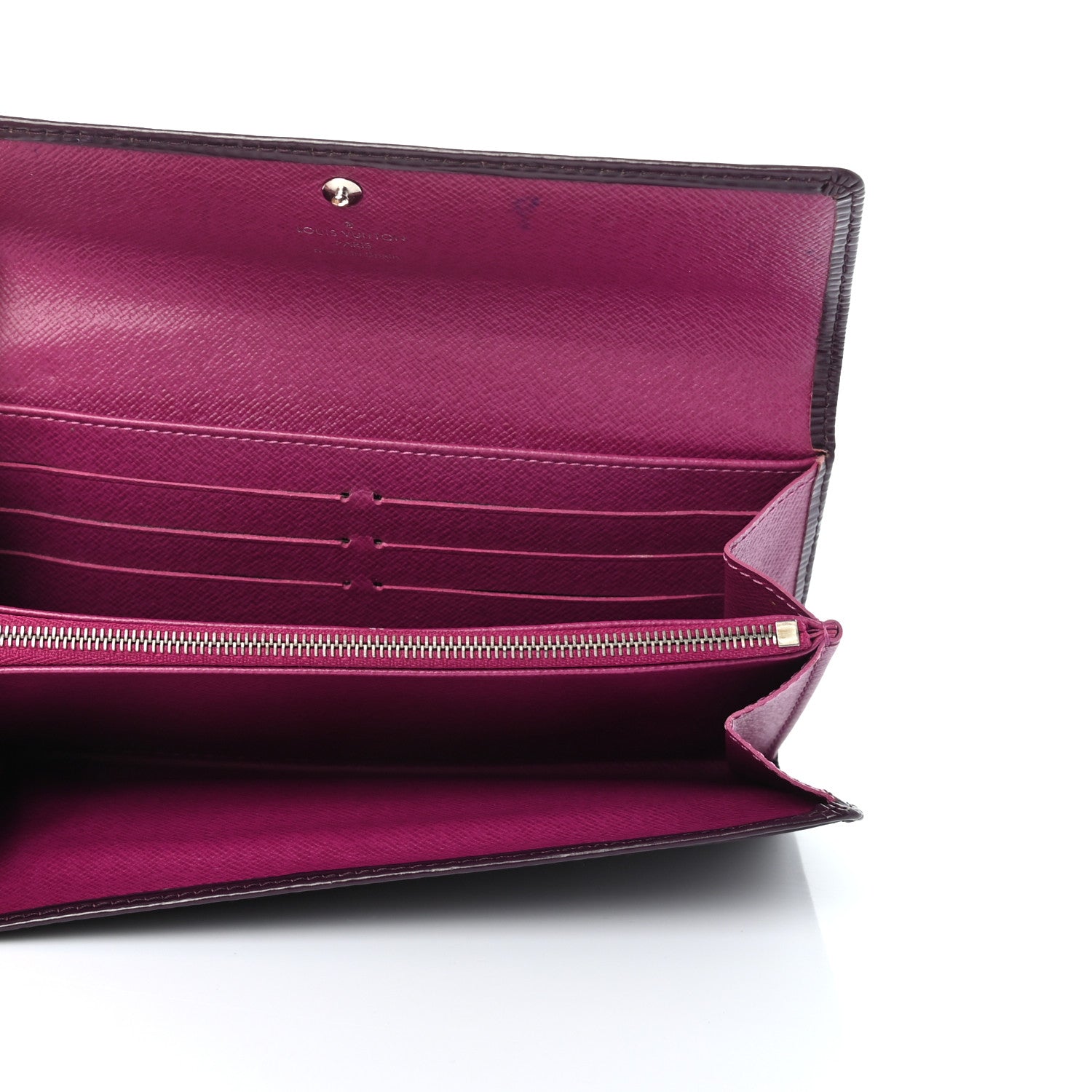 Louis Vuitton Epi Sarah Wallet Cassis 5 of 11