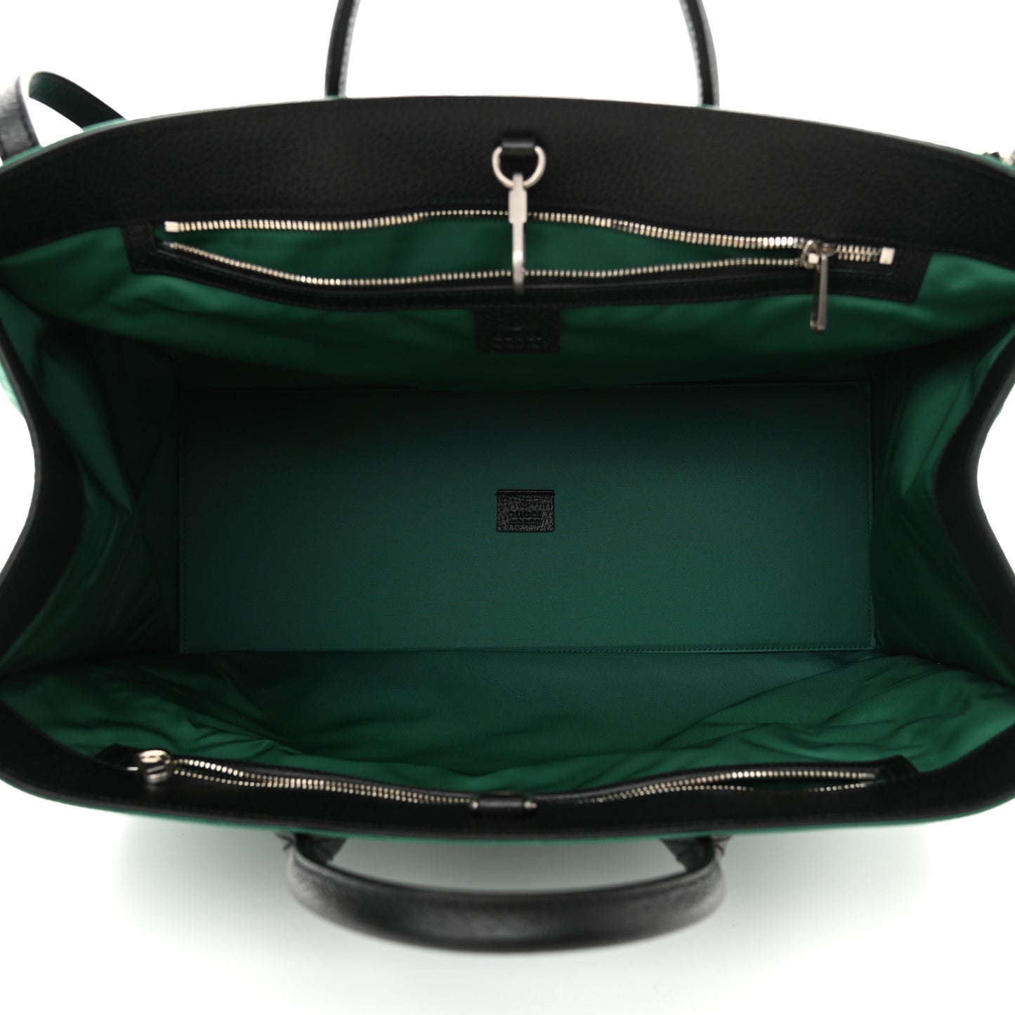 Econyl Nylon Monogram Large Off The Grid Tote Bag Scrabble Green Black