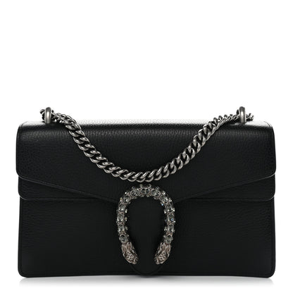 Gucci Pebbled Calfskin Small Dionysus Shoulder Bag Black 1 of 12