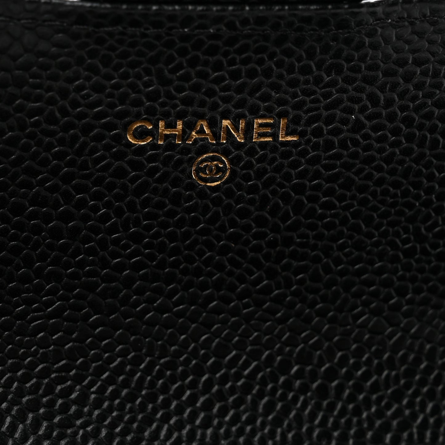 Caviar Quilted Large Gusset Flap Wallet Black
