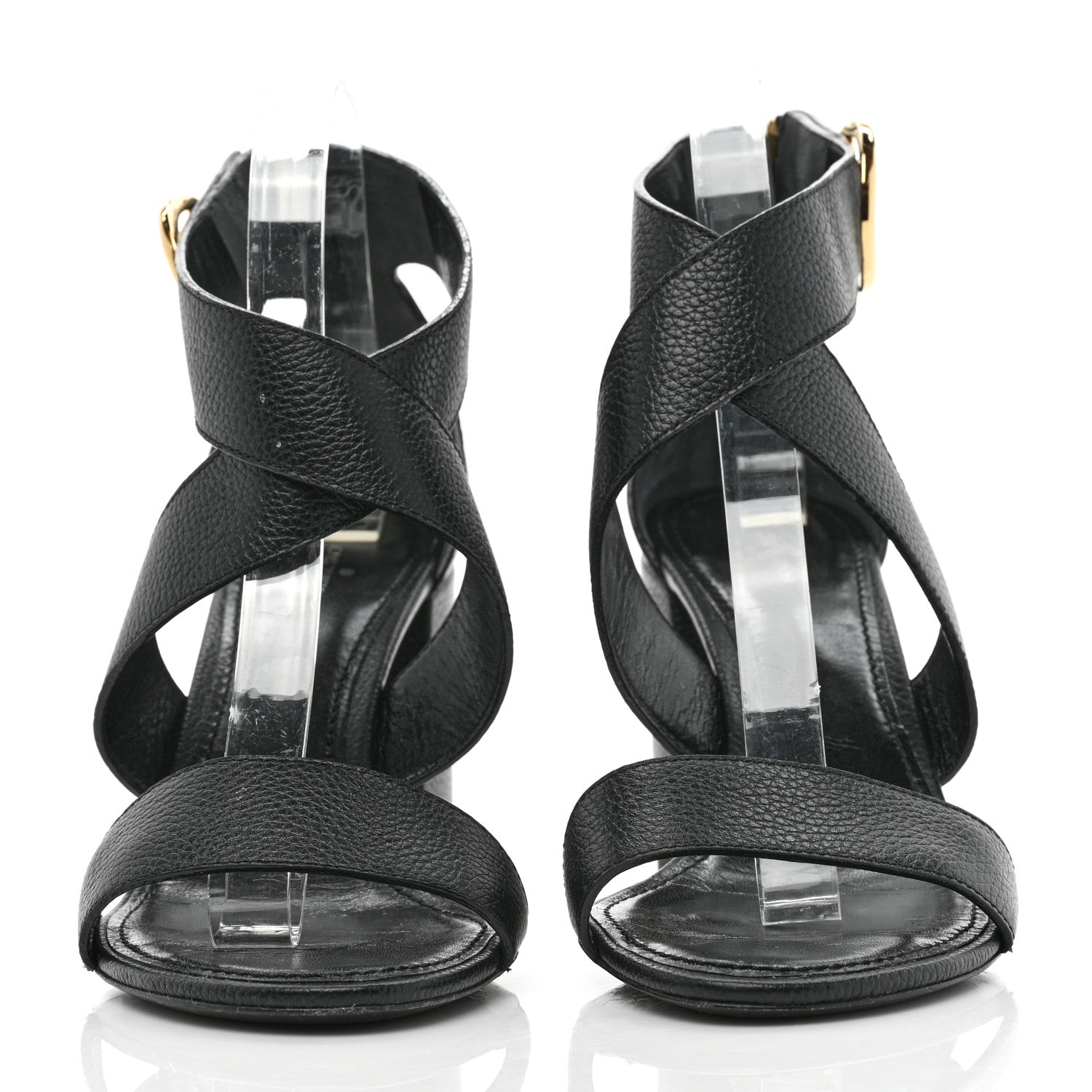 Louis Vuitton Calfskin Horizon Sandals 40 Black 2 of 9