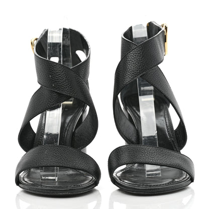 Louis Vuitton Calfskin Horizon Sandals 40 Black 2 of 9