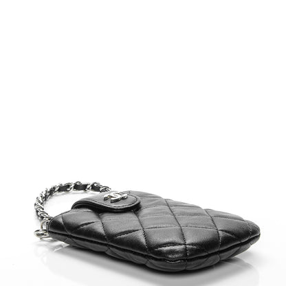 Chanel Lambskin Quilted Phone Case Black 4 of 5