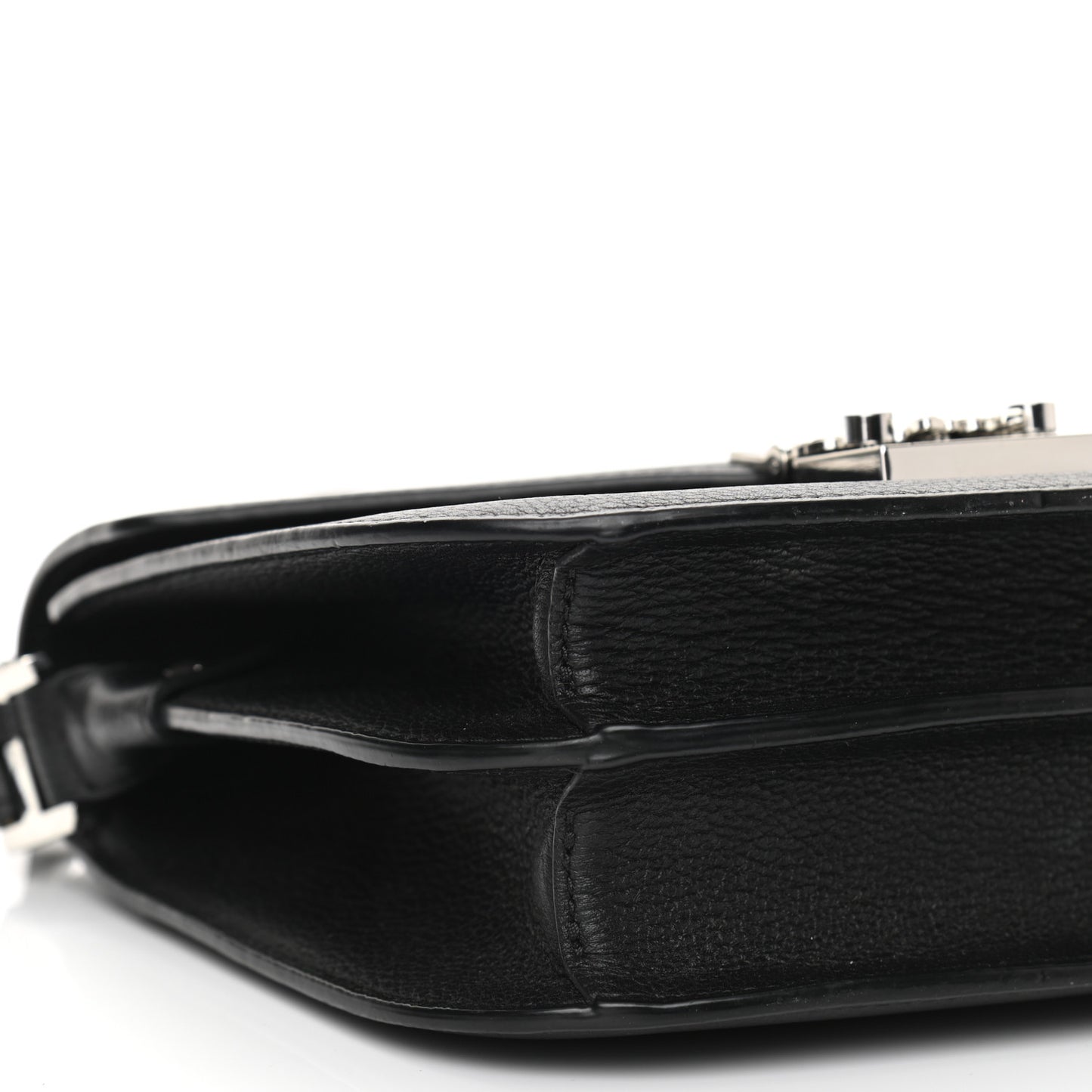 Grained Calfskin Patricia Park Avenue Crossbody Bag Black