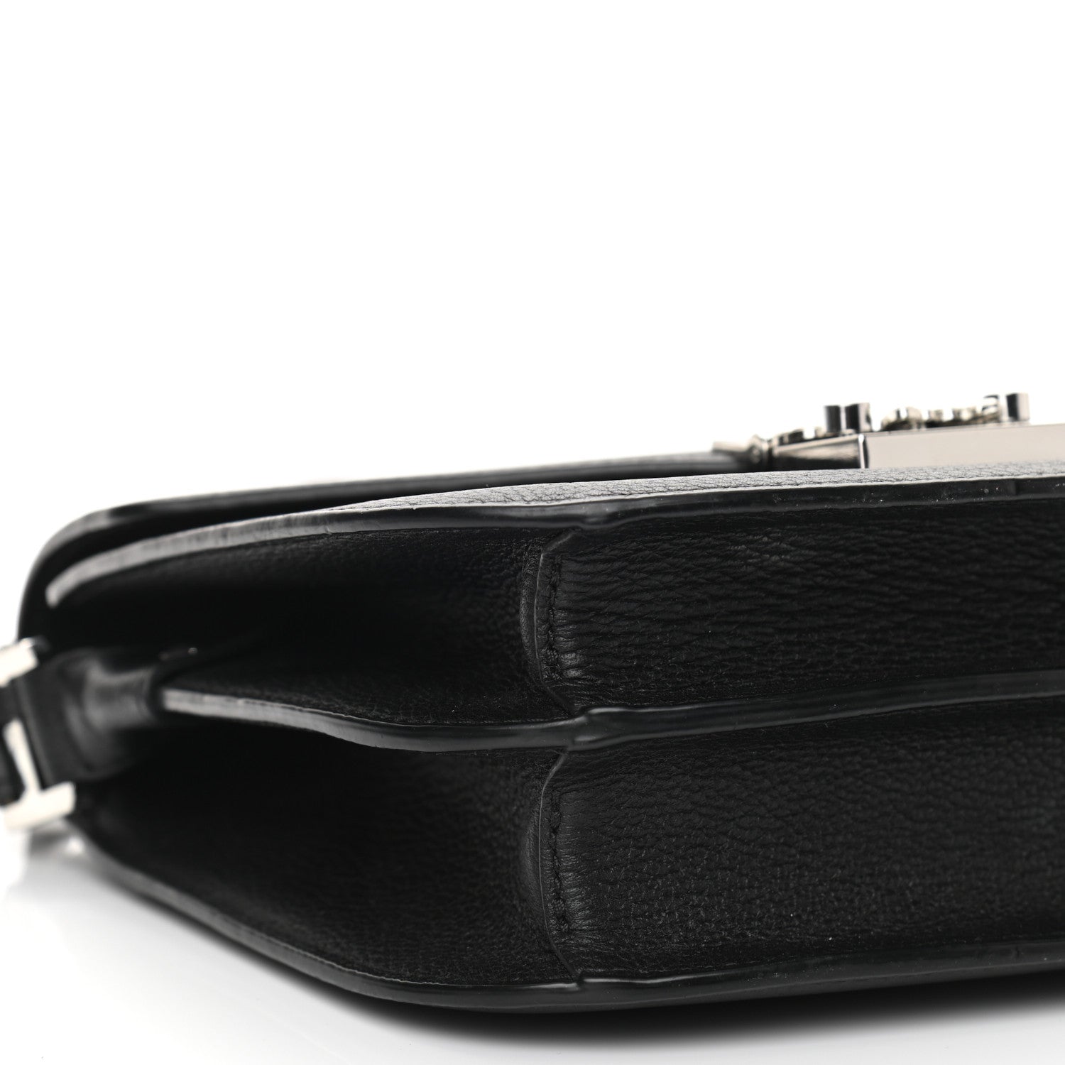 MCM Grained Calfskin Patricia Park Avenue Crossbody Bag Black 9 of 10