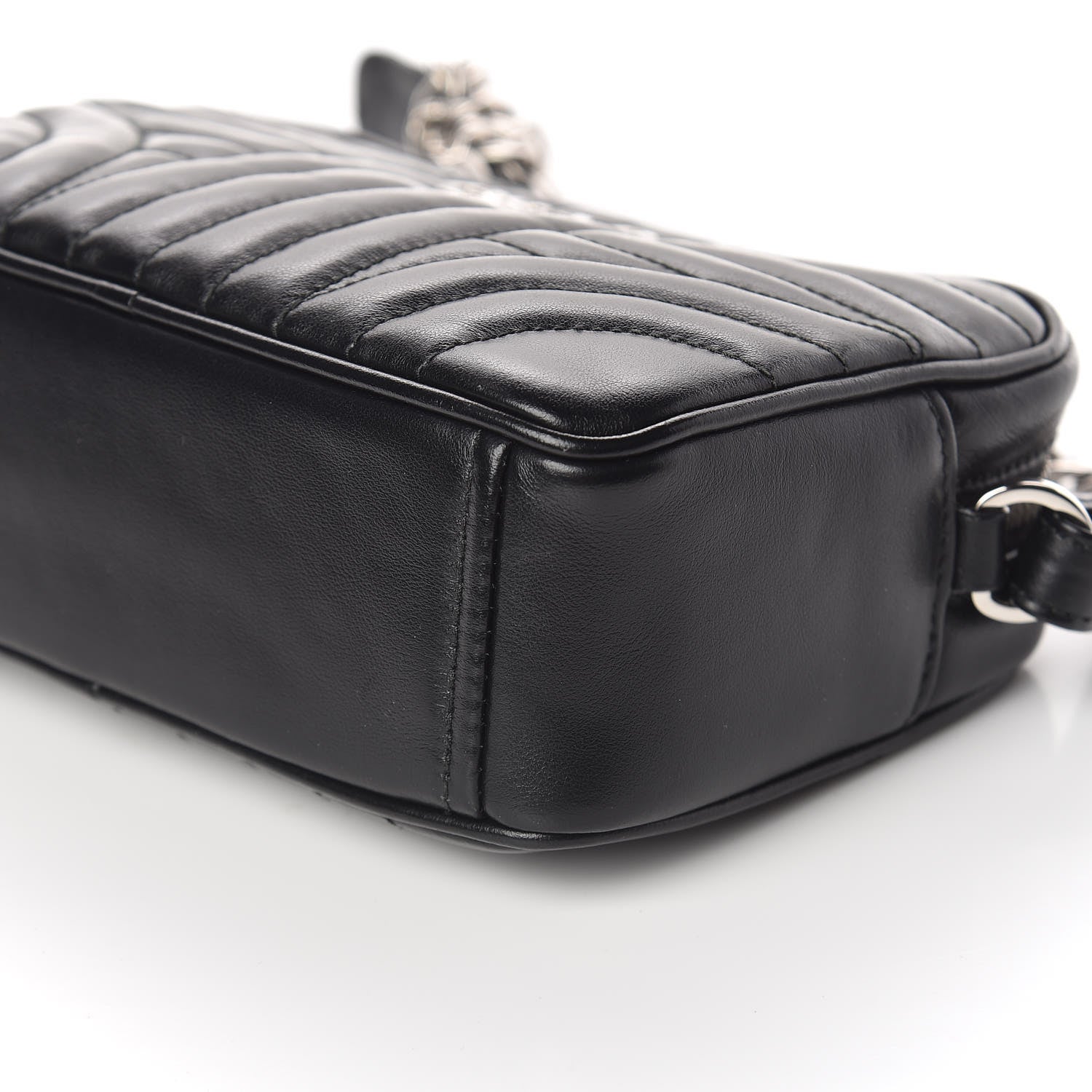 Prada Soft Calfskin Diagramme Crossbody Bag Black 8 of 9