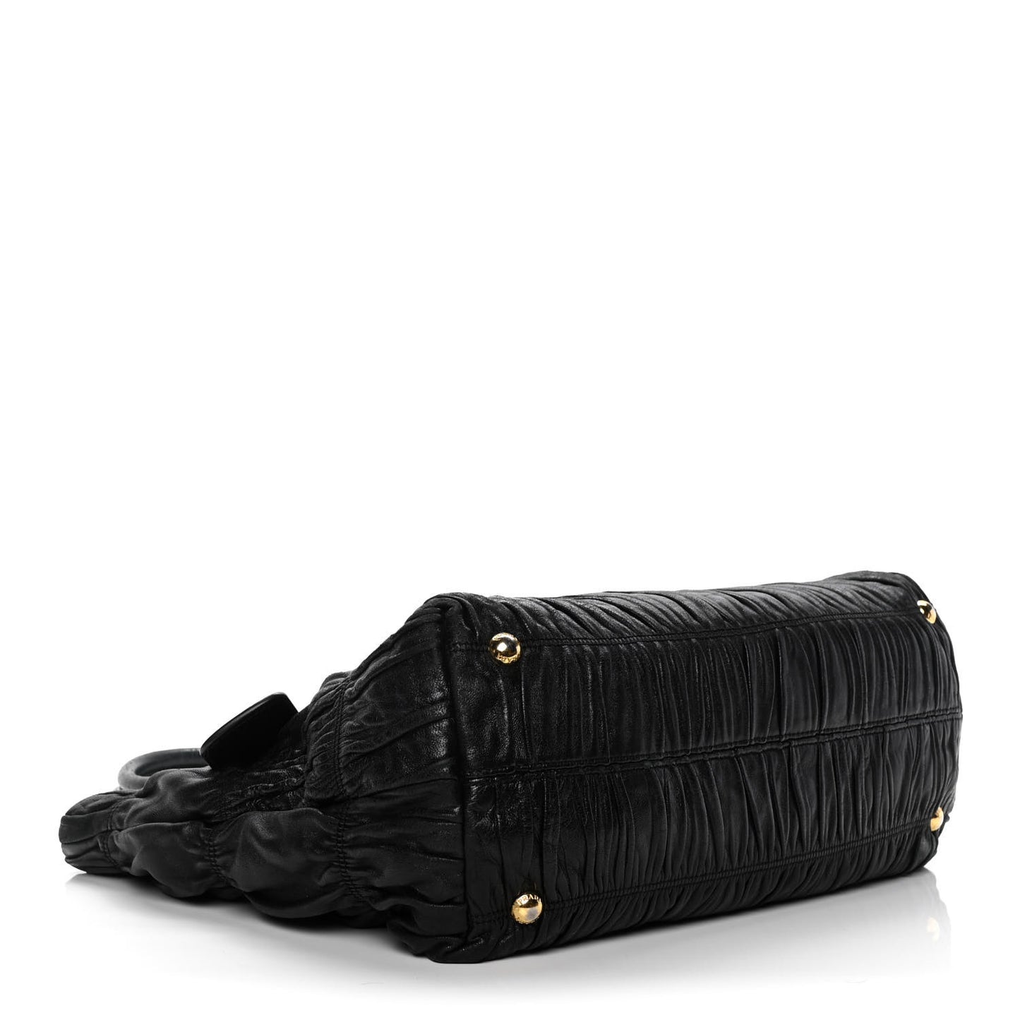 Nappa Gaufre Tote Black