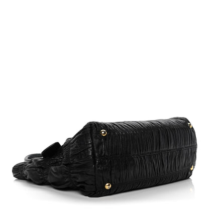 Prada Nappa Gaufre Tote Black 3 of 10