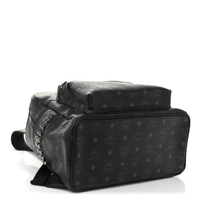 MCM Visetos Medium Side Studs Stark Backpack Black 4 of 10