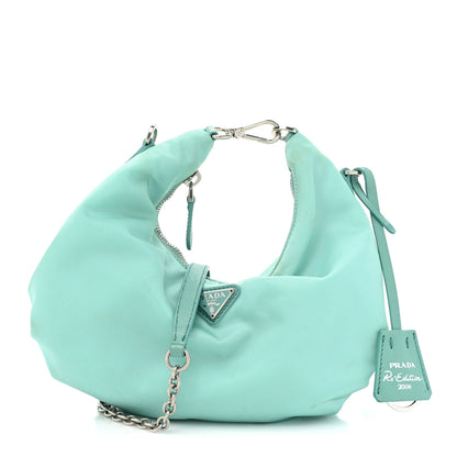 Prada Tessuto Nylon Saffiano Re-Edition 2006 Shoulder Bag Giada 1 of 11