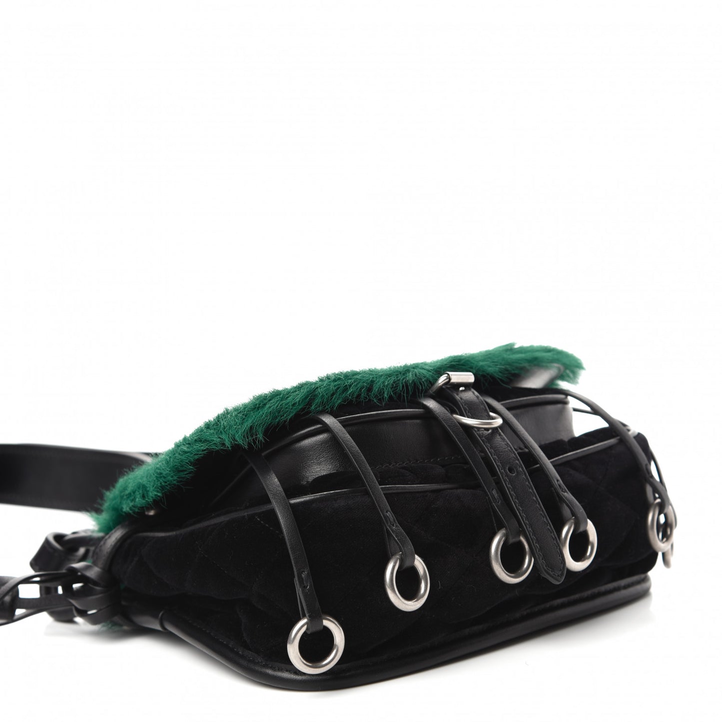 Cavallino Velluto Corsaire Antic Crossbody Bag Biliardo Black