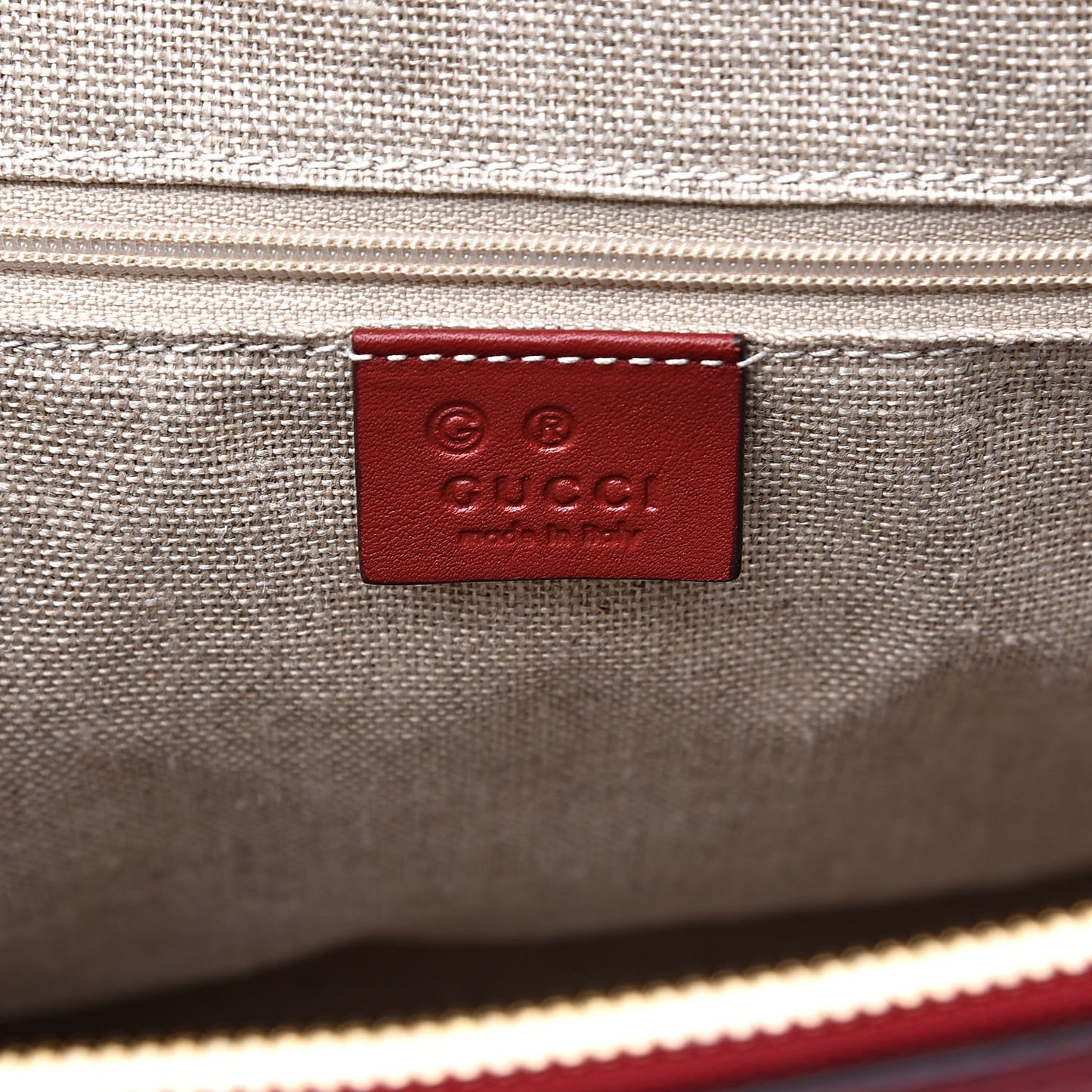 Microguccissima Medium Dome Bag Red