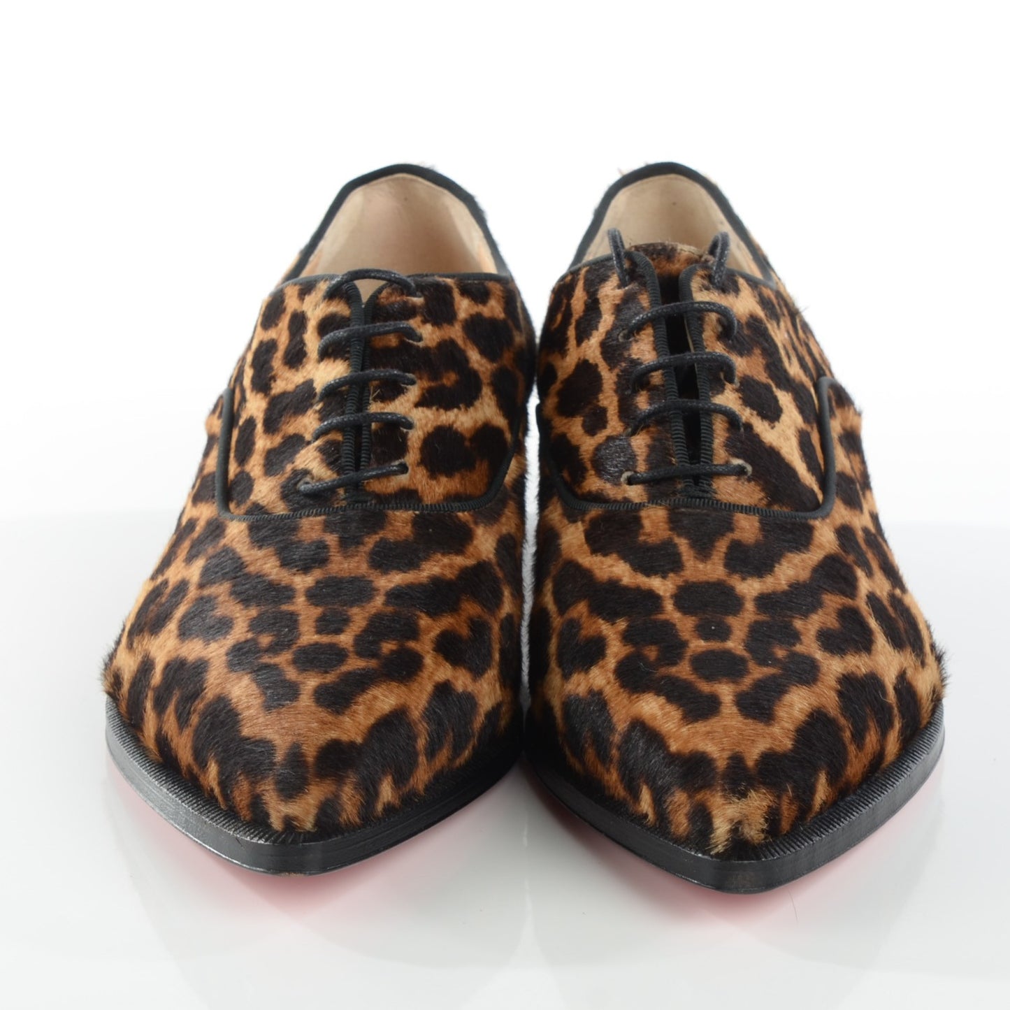 Calf Hair Leopard Print Zazou Oxfords 39
